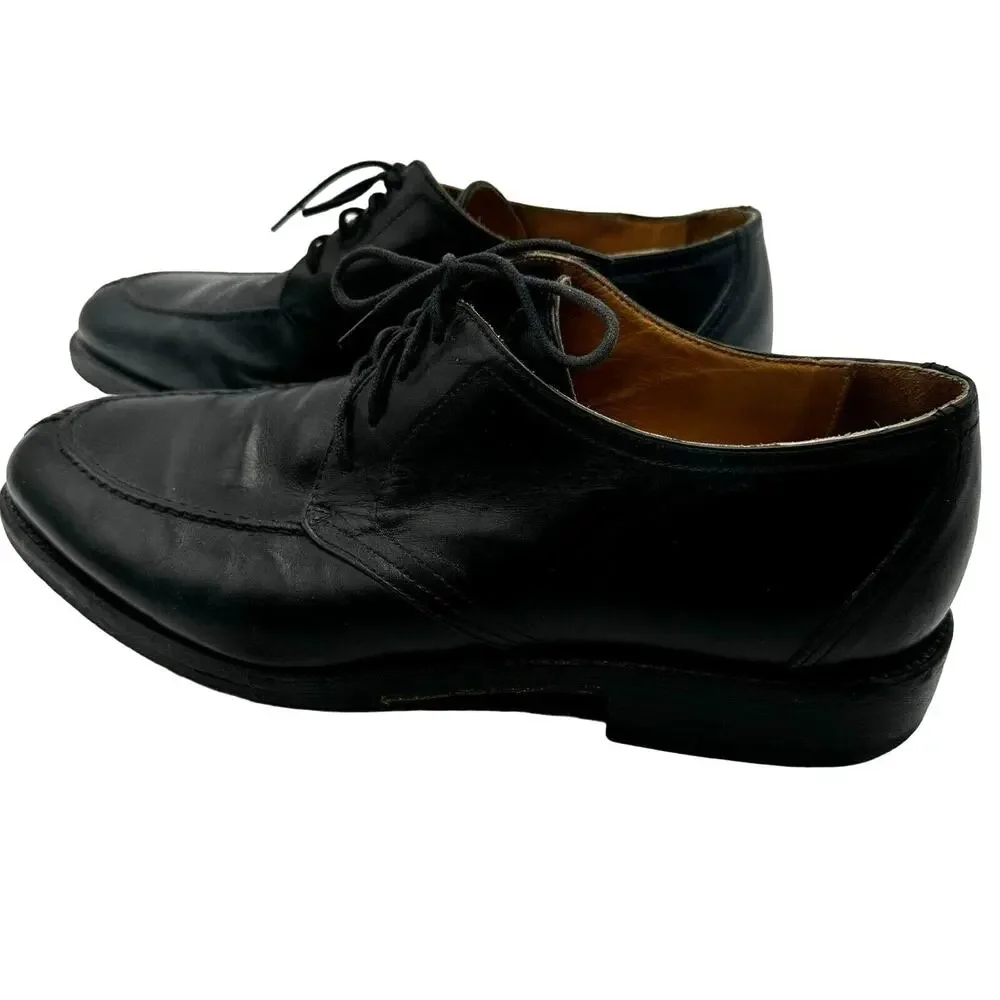 CABLE & CO |‎ Men's size 10 Black Leather Oxfords Dress Shoes Made in Italy